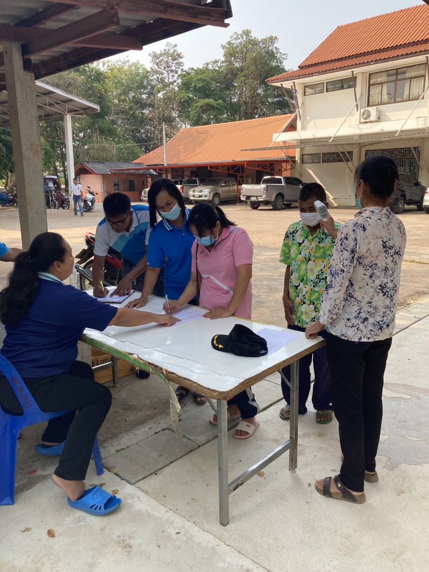 อบต.เขื่อน อบรมโครงการสามัคคีป้องกันไฟป่า ประจำปี 2564