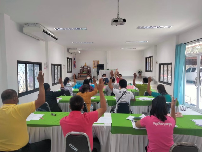 ประชุมคณะกรรมการกองทุนหลักประกันสุขภาพขององค์การบริหารส่วนตำบลเขื่อน ครั้งที่ 1/2565 เมื่อวันที่ 11 มีนาคม 2565